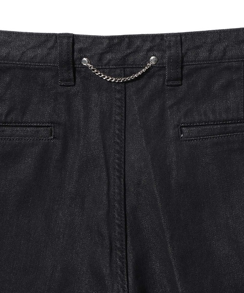 ESTNATION（エストネーション）の「ESTNATION / シルクデニム ワイドパンツ（デニムパンツ・メンズ・ホワイト/ブラック・MEDIUM/LARGE/X-LARGE）」の6枚目の写真