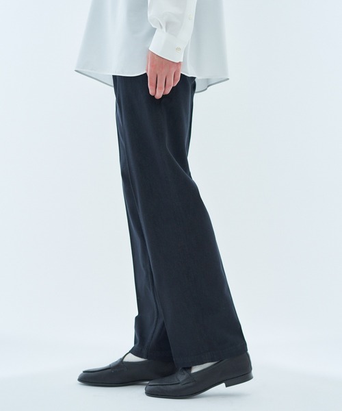 ESTNATION（エストネーション）の「ESTNATION / シルクデニム ワイドパンツ（デニムパンツ・メンズ・ホワイト/ブラック・MEDIUM/LARGE/X-LARGE）」の8枚目の写真