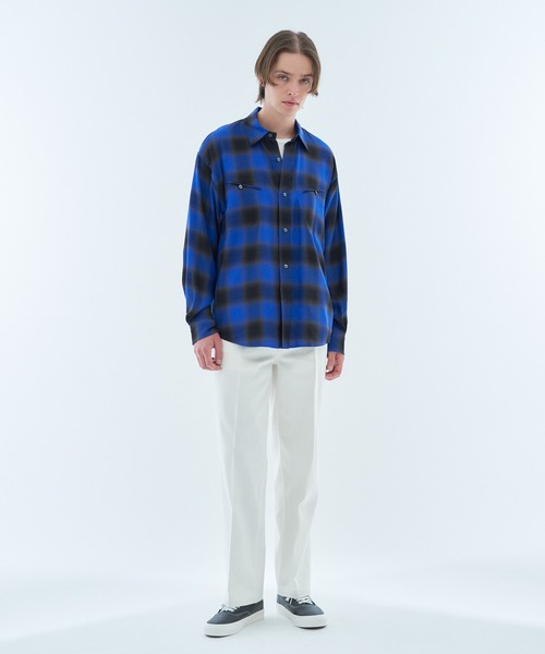 ESTNATION（エストネーション）の「ESTNATION / シルクデニム ワイドパンツ（デニムパンツ・メンズ・ホワイト/ブラック・MEDIUM/LARGE/X-LARGE）」の12枚目の写真