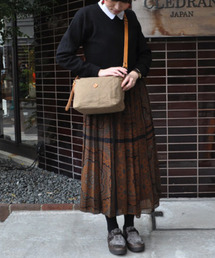 CLEDRAN（クレドラン）の「【帆布×本厚ヌメ】CL2039 INNO 2WAY SHOULDER M（ショルダーバッグ）」