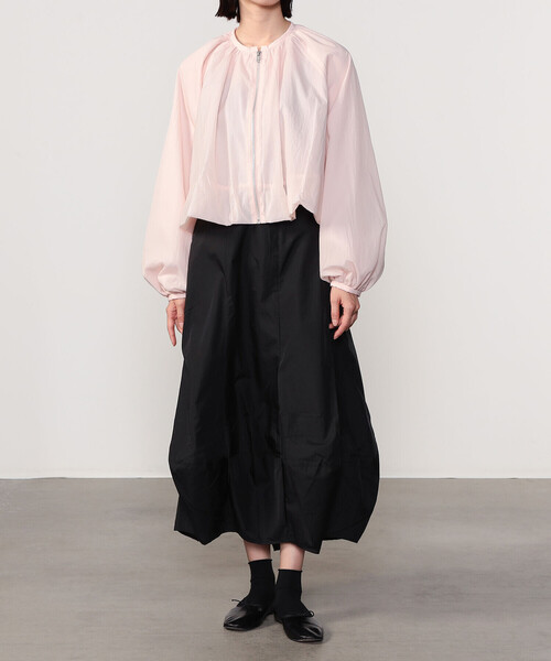 Bshop（ビショップ）の「eunoia | バルーンスカート WOMEN（スカート・レディース・ブラック/ピンク・M）」の5枚目の写真