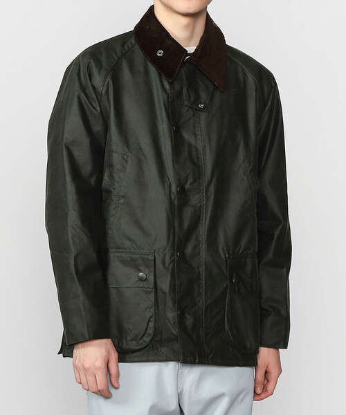 Barbour(バブアー)の「Barbour | BEDALE ワックスコットンブルゾン(レギュラーフィット)MEN(カバーオール・メンズ・オリーブ/ブラック・36/38/40)」の1枚目の写真
