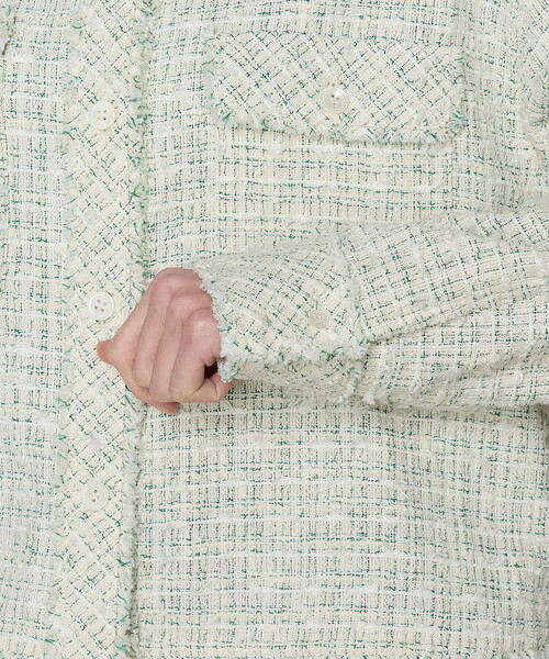 K.T KIYOKO TAKASE(キヨコタカセ)の「サマーツイード クロプトシャツ(シャツ/ブラウス・レディース・チャコール/グリーン・9号)」の18枚目の写真