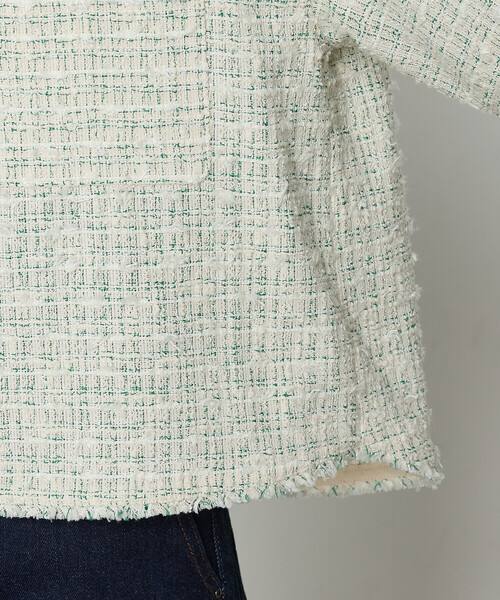 K.T KIYOKO TAKASE(キヨコタカセ)の「サマーツイード クロプトシャツ(シャツ/ブラウス・レディース・チャコール/グリーン・9号)」の19枚目の写真