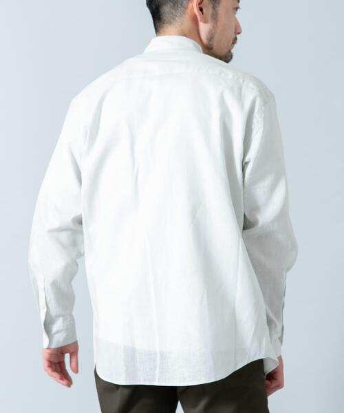 URBAN RESEARCH ROSSO MEN(アーバンリサーチロッソメン)の「『WEB限定』『XLサイズあり』リラックスコットンリネンレギュラーカラー長袖シャツ(シャツ/ブラウス・メンズ・ブルー/ネイビー/ベージュ/ブルー系その他/ホワイト/ベージュ系その他・SMALL/MEDIUM/LARGE/X-LARGE)」の20枚目の写真
