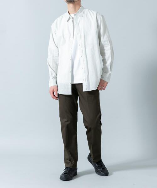URBAN RESEARCH ROSSO MEN(アーバンリサーチロッソメン)の「『WEB限定』『XLサイズあり』リラックスコットンリネンレギュラーカラー長袖シャツ(シャツ/ブラウス・メンズ・ブルー/ネイビー/ベージュ/ブルー系その他/ホワイト/ベージュ系その他・SMALL/MEDIUM/LARGE/X-LARGE)」の22枚目の写真