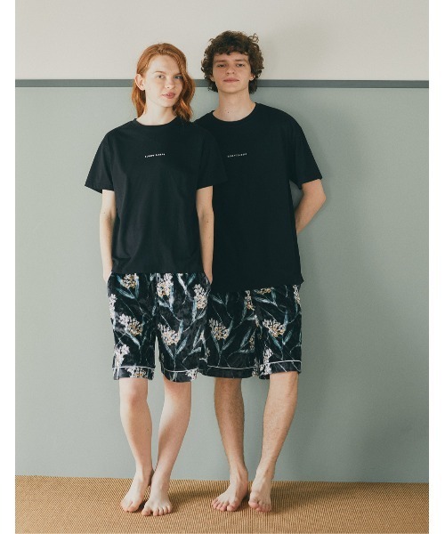 Sleepy sleepy ペアパジャマセット セール】ユニセックスベロアシェルジンジャー半袖Tシャツ【ペア