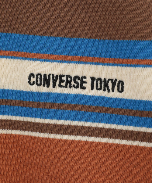 CONVERSE TOKYO(コンバーストウキョウ)の「MULTI BORDER RUGGER TEE(Tシャツ/カットソー・レディース・ボルドー/ブルー・FREE)」の18枚目の写真