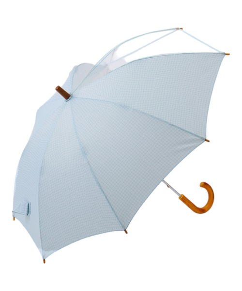 392 plusm（サンキューニプリュスエム）の「392plusm 傘 45cm 50cm（長傘・キッズ・ブラウン/ベージュ/オフホワイト/ブルー/ピンク/イエロー系その他2・45cm/50cm）」の2枚目の写真