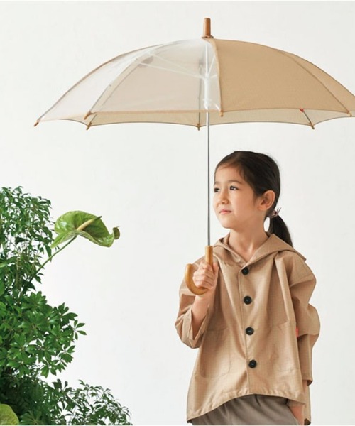 392 plusm（サンキューニプリュスエム）の「392plusm 傘 45cm 50cm（長傘・キッズ・ブラウン/ベージュ/オフホワイト/ブルー/ピンク/イエロー系その他2・45cm/50cm）」の7枚目の写真