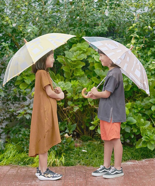 392 plusm（サンキューニプリュスエム）の「392plusm 傘 45cm 50cm（長傘・キッズ・ブラウン/ベージュ/オフホワイト/ブルー/ピンク/イエロー系その他2・45cm/50cm）」の12枚目の写真