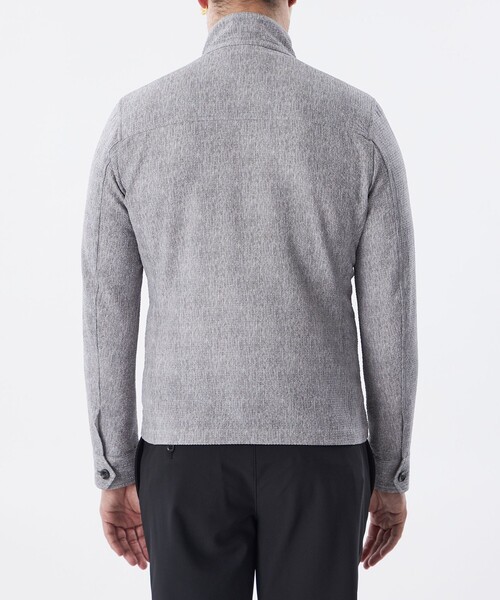 EPOCA UOMO スタンドカラー ストレッチサッカーブルゾン M ウォッシャブル】サッカーストレッチスタンドブルゾン(ブルゾン