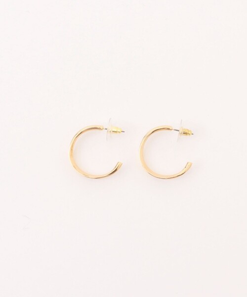 grace grace （グラスグラス）の「ニュアンスG型ピアス（ピアス（両耳用）・レディース・シルバー/ゴールド・FREE）」の4枚目の写真