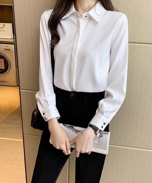 BLANC FICELLE(ブランフィセル)の「ホワイト シャツ(シャツ/ブラウス・レディース・ホワイト・M/L/SMALL/XL)」の13枚目の写真