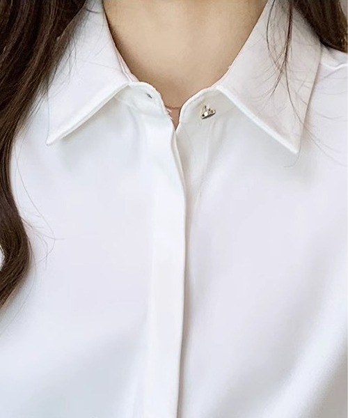 BLANC FICELLE(ブランフィセル)の「ホワイト シャツ(シャツ/ブラウス・レディース・ホワイト・M/L/SMALL/XL)」の15枚目の写真
