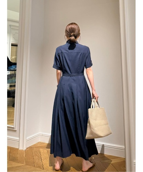 【Colville】ワンピース ストレッチカシュクールワンピース（マキシ丈/ロングワンピース