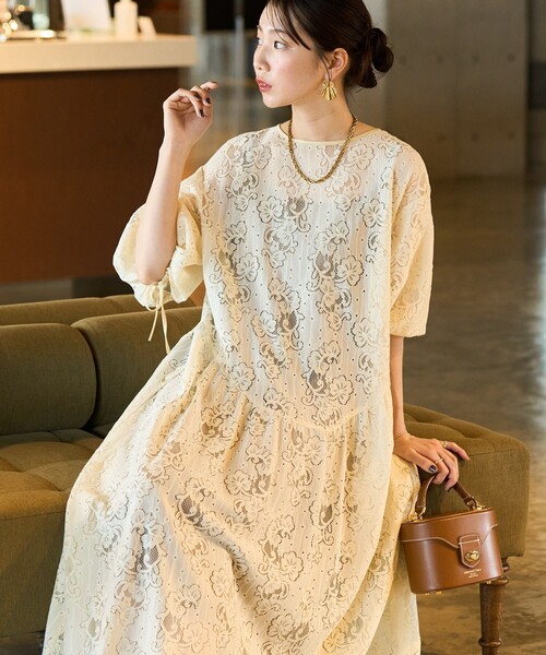 値下げ 新品未使用試着のみ Arpege story 裾切り替えフレアワンピース 新品未使用！試着のみ Arpege story 裾切り替えフレアワンピース