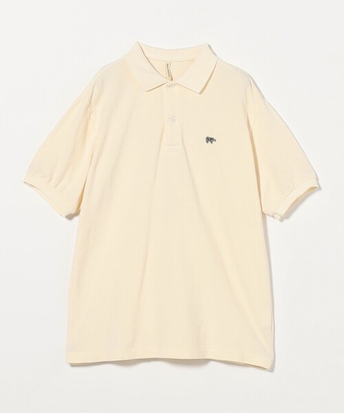 SCYE BASICS(サイベーシックス)の「<SCYE BASICS> COTTON PIQUE POLO SHIRT/コットン ポロシャツ(ポロシャツ・メンズ・ライトブルー/レッド/ベージュ・38/40)」の2枚目の写真