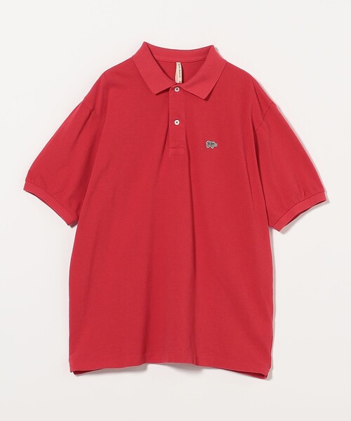 SCYE BASICS(サイベーシックス)の「<SCYE BASICS> COTTON PIQUE POLO SHIRT/コットン ポロシャツ(ポロシャツ・メンズ・ライトブルー/レッド/ベージュ・38/40)」の1枚目の写真