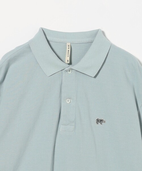 SCYE BASICS(サイベーシックス)の「<SCYE BASICS> COTTON PIQUE POLO SHIRT/コットン ポロシャツ(ポロシャツ・メンズ・ライトブルー/レッド/ベージュ・38/40)」の5枚目の写真
