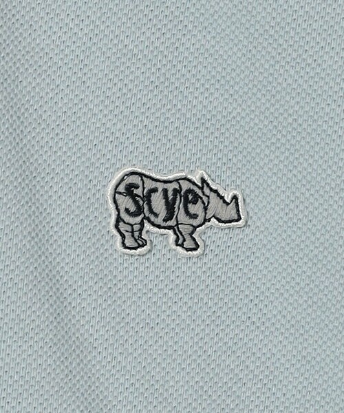 SCYE BASICS(サイベーシックス)の「<SCYE BASICS> COTTON PIQUE POLO SHIRT/コットン ポロシャツ(ポロシャツ・メンズ・ライトブルー/レッド/ベージュ・38/40)」の7枚目の写真