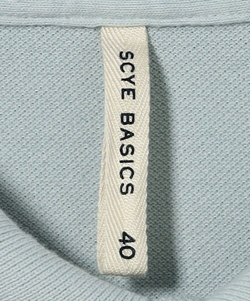 SCYE BASICS(サイベーシックス)の「<SCYE BASICS> COTTON PIQUE POLO SHIRT/コットン ポロシャツ(ポロシャツ・メンズ・ライトブルー/レッド/ベージュ・38/40)」の15枚目の写真