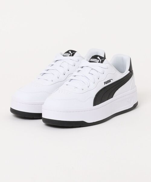 PUMA（プーマ）の「《PUMA》コート ラリー スカイ（スニーカー・レディース・ホワイト/ホワイト×ブラック/ホワイト系その他/ホワイト系その他2/ホワイト×シルバー/ホワイト×ピンク・22.5cm/23.0cm/23.5cm/24.0cm/24.5cm/25.0cm）」の3枚目の写真