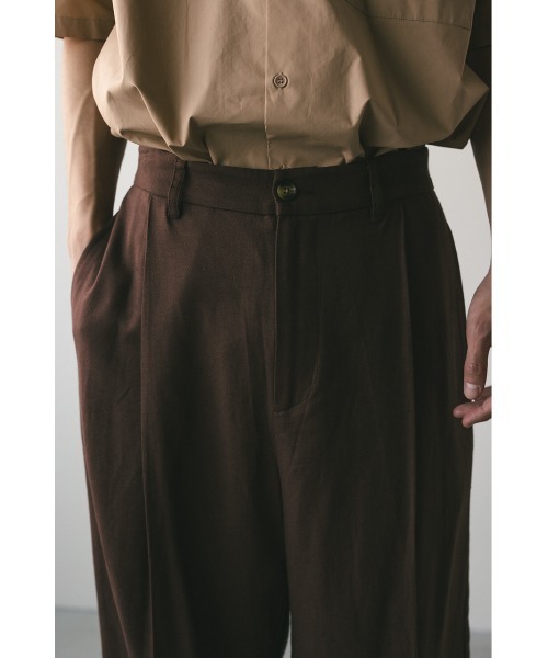 STYLEMIXER（スタイルミキサー）の「リネンミックスタックパンツ（その他パンツ・メンズ・ベージュ/ブラウン・MEDIUM/LARGE）」の9枚目の写真