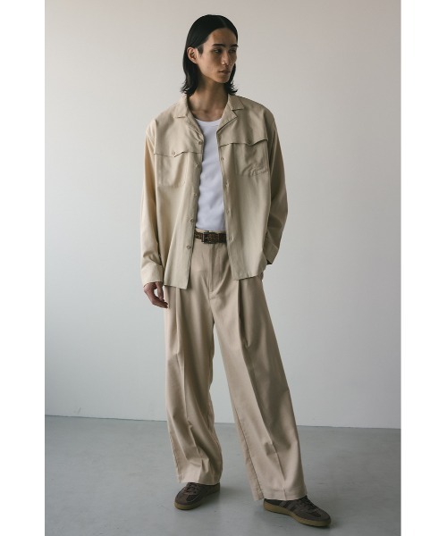 STYLEMIXER（スタイルミキサー）の「リネンミックスタックパンツ（その他パンツ・メンズ・ベージュ/ブラウン・MEDIUM/LARGE）」の15枚目の写真