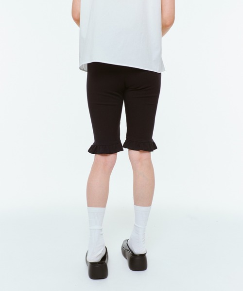 FEKETE（フェケテ）の「FRILL LEGGINGS / 七分丈フリルレギンス