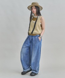 MIRROR STOKE(~[Xg[N)́yZOZOzTUCK DENIM WIDE PANTS(fjpc)