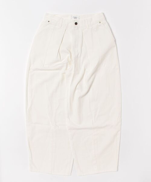 MIRROR STOKE(ミラーストーク)の「≪WEB限定≫【新色追加】TUCK DENIM WIDE PANTS/タックデニムワイドパンツ(デニムパンツ・レディース・サックスブルー/オフホワイト/ネイビー・MEDIUM/LARGE)」の17枚目の写真