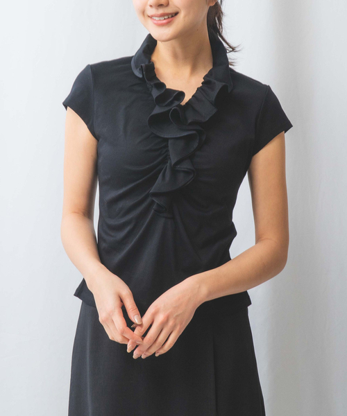 【NARACAMICIE】60スムースフリルカットソー NARACAMICIE tシャツ 「NARACAMICIE」60スムースフリル