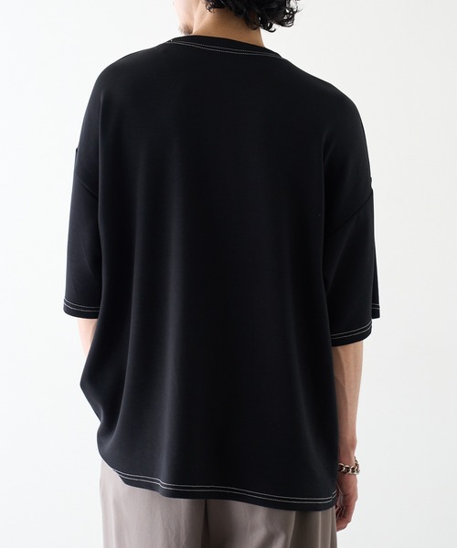 HAUS(ハウス)の「【HAUS】12529037 ステッチTEE(Tシャツ/カットソー・メンズ・アッシュ/グレイッシュブルー/ブラック/ホワイト・M/L/LL)」の18枚目の写真