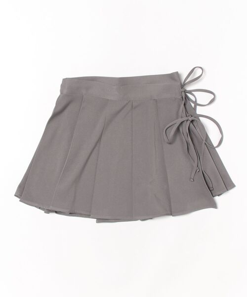 STYLEBLOCK（スタイルブロック）の「ツイルラッププリーツミニスカート（スカート・レディース・グレー/ブラック/モカ/ベージュ・M）」の5枚目の写真