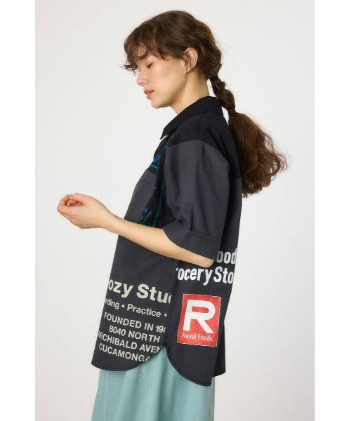 RODEO CROWNS WIDE BOWL(ロデオクラウンズワイドボウル)の「カスタムパッチドシャツ(シャツ/ブラウス・レディース・ブラック系その他/ブルー系その他/ホワイト系その他・FREE)」の9枚目の写真