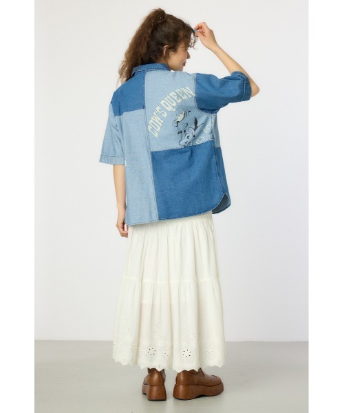 RODEO CROWNS WIDE BOWL(ロデオクラウンズワイドボウル)の「カスタムパッチドシャツ(シャツ/ブラウス・レディース・ブラック系その他/ブルー系その他/ホワイト系その他・FREE)」の16枚目の写真