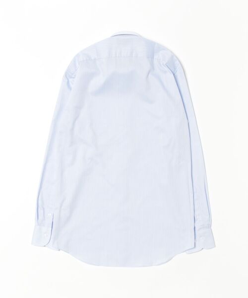 TAKA-Q（タカキュー）の「【形態安定 吸水速乾】タカキュー レギュラーカラー ビジネスドレス 長袖シャツ（ビジネスシャツ・メンズ・サックスブルー・首回り39cm-裄丈80cm/首回り41cm-裄丈86cm/首回り43cm-裄丈86cm/首回り39cm-裄丈84cm/首回り41cm-裄丈82cm/首回り37cm-裄丈80cm/首回り43cm-裄丈82cm/首回り45cm-裄丈86cm）」の3枚目の写真