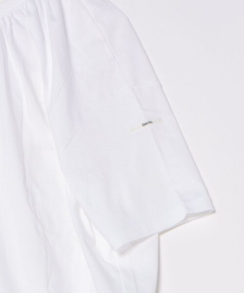 ORCIVAL（オーシバル）の「GATHERED T-SHIRT ギャザー Tシャツ（Tシャツ/カットソー・レディース・ブラック/ホワイト・1）」の4枚目の写真