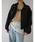 TRUNC�i�g�����N�G�C�e�B�[�G�C�g�j�́uSheer Cropped Blouson�i�u���]���j�v�b�u���b�N
