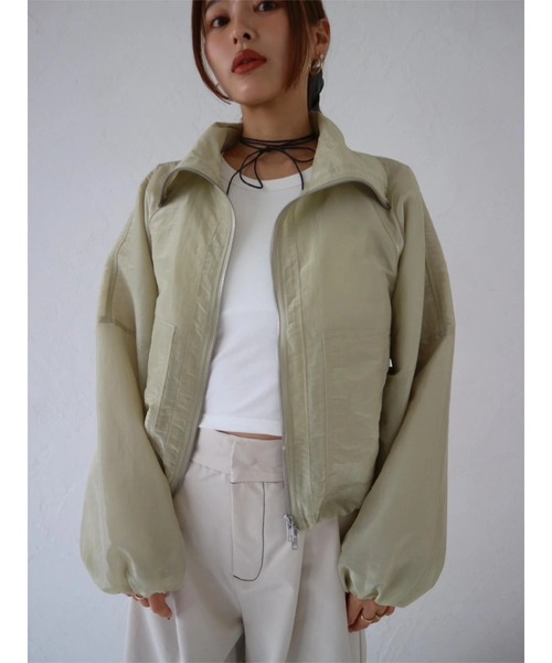 TRUNC（トランクエイティーエイト）の「Sheer Cropped Blouson（ブルゾン・レディース・カーキ/ブラック/グレー・FREE）」の22枚目の写真