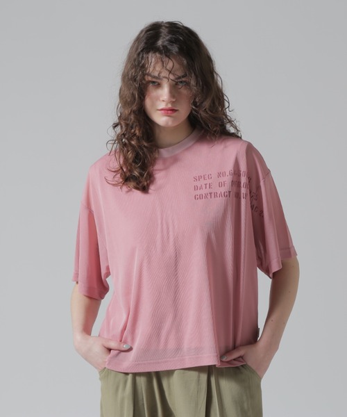 aere layered cut&sew Tシャツ layered sleeve cut&sew -made in Japan- | aéré