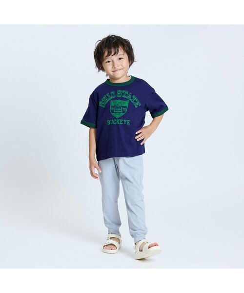 F.O.KIDS（エフオーキッズ）の「【ジュニア対応】カレッジロゴリンガー半袖Tシャツ（Tシャツ/カットソー・キッズ・アイボリー/パープル/イエロー・140/130/120/110/100/90/80）」の4枚目の写真