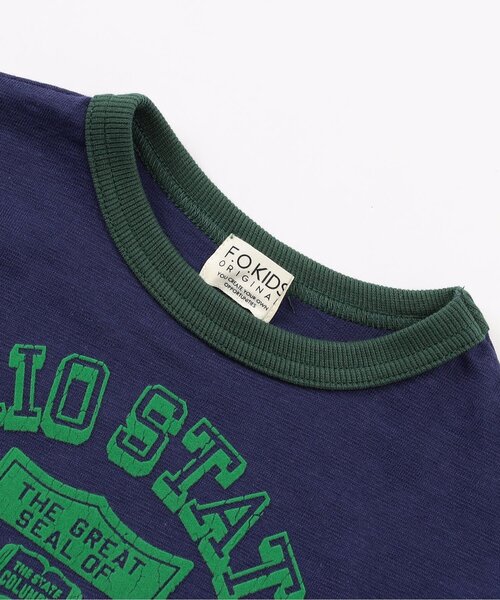 F.O.KIDS（エフオーキッズ）の「【ジュニア対応】カレッジロゴリンガー半袖Tシャツ（Tシャツ/カットソー・キッズ・アイボリー/パープル/イエロー・140/130/120/110/100/90/80）」の10枚目の写真