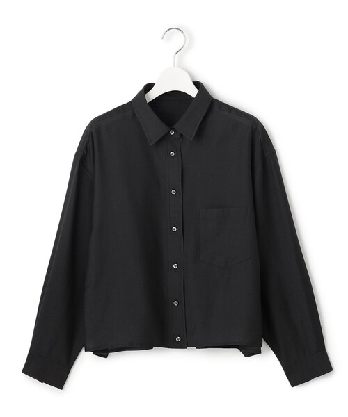 J.PRESS YORK STREET(ジェイプレスヨークストリート)の「【WOMEN】シアーショート ブラウス(シャツ/ブラウス・レディース・ホワイト系・F)」の9枚目の写真