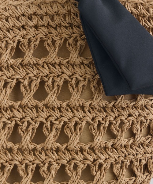 KATHARINE ROSS(キャサリンロス)の「【KATHARINE ROSS】リボンハンドルペーパーバッグ WEB限定(かごバッグ・レディース・ブラック/ライトベージュ/ピンクベージュ・MEDIUM)」の14枚目の写真