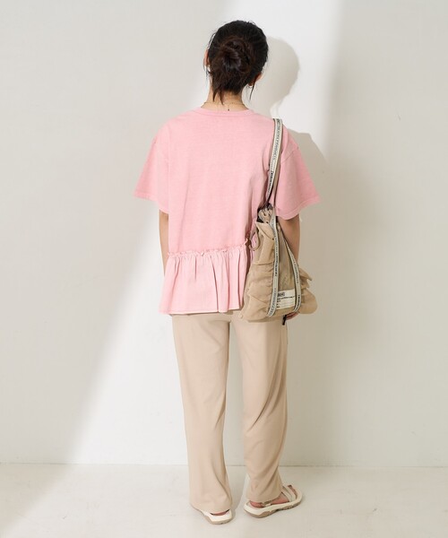 FREAK'S STORE(フリークスストア)の「<接触冷感/UVカット>ICE SUMMER リブイージーパンツ 限定展開/アイスサマー イージーパンツ(その他パンツ・レディース・ブラック/ベージュ/サックスブルー・フリ-)」の9枚目の写真