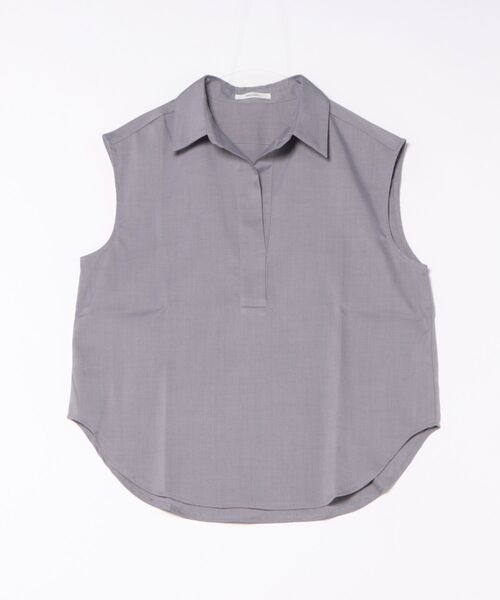 DISCOAT（ディスコート）の「WEB限定フレンチスキッパーシャツ（シャツ/ブラウス・レディース・ライトベージュ/グレー/ベージュ/ネイビー・FREE）」の2枚目の写真