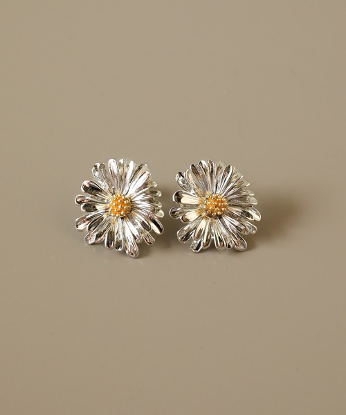 デイジー フラワーモチーフ ピアス（ピアス（両耳用））｜Monocoro