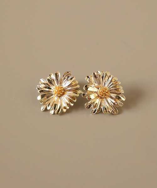 セール】デイジー フラワーモチーフ ピアス（ピアス（両耳用